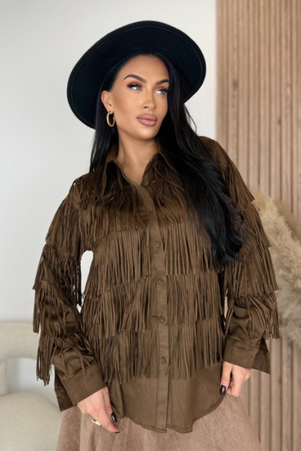 Koszula unisize karmelowa