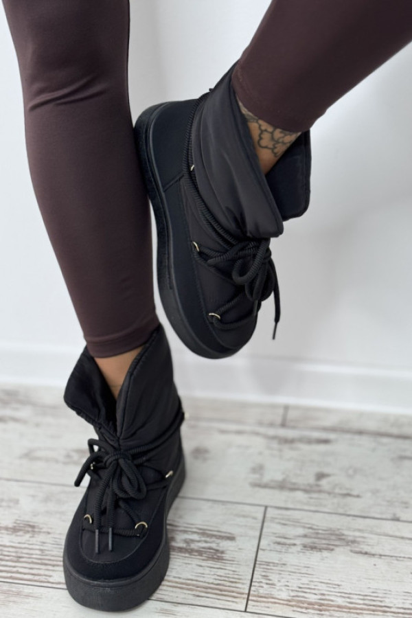 Botki ocieplane czarne