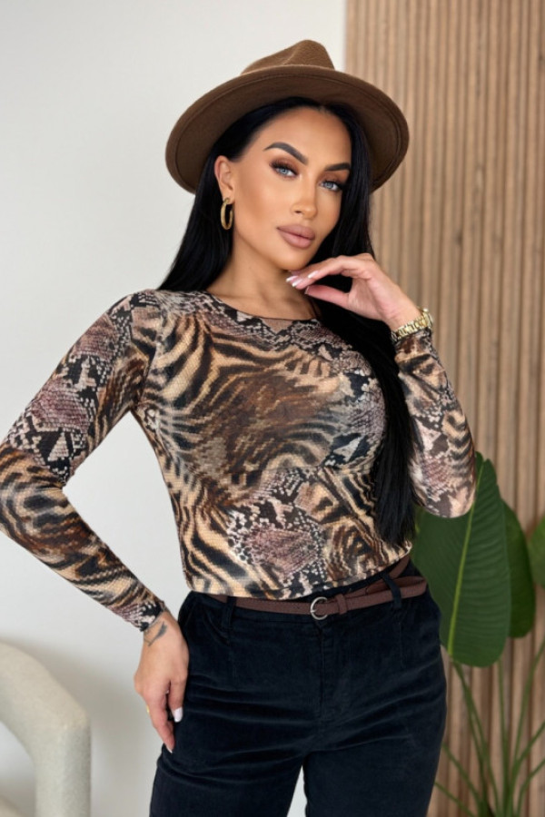 Stylowa bluzka ze wzorem