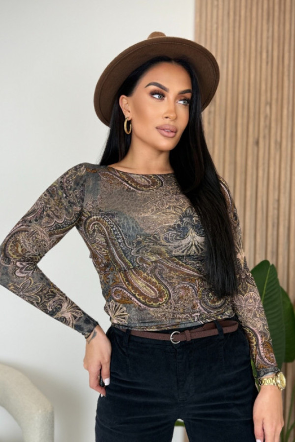 Stylowa bluzka ze wzorem