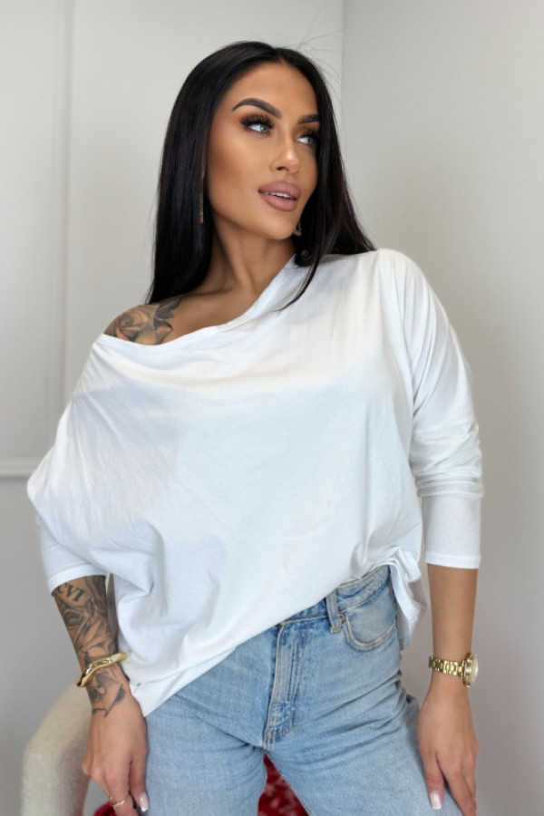Gładka, oversize bluzka