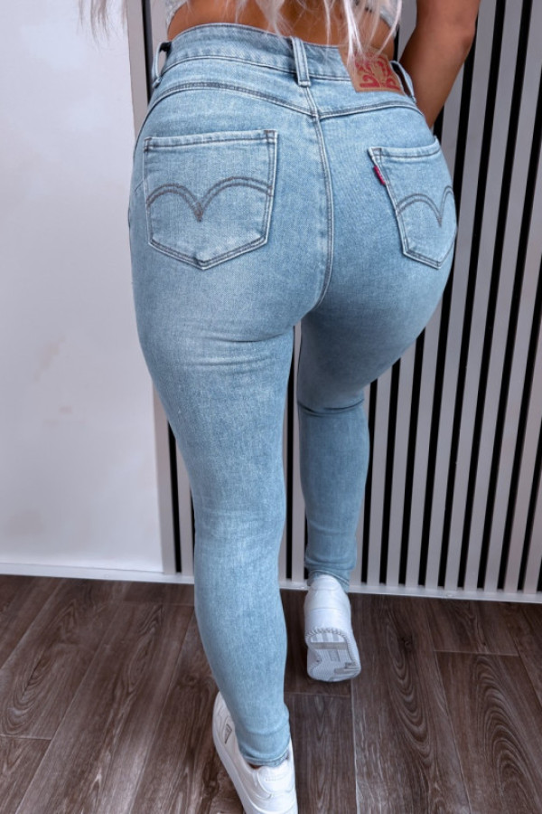 Jeansy push up light street fit