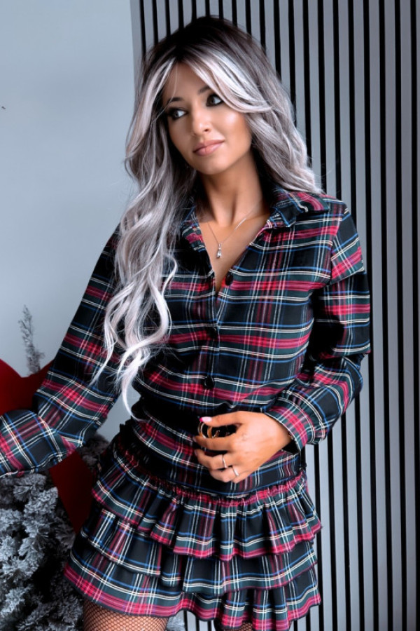Koszula w kratę check me out czarna