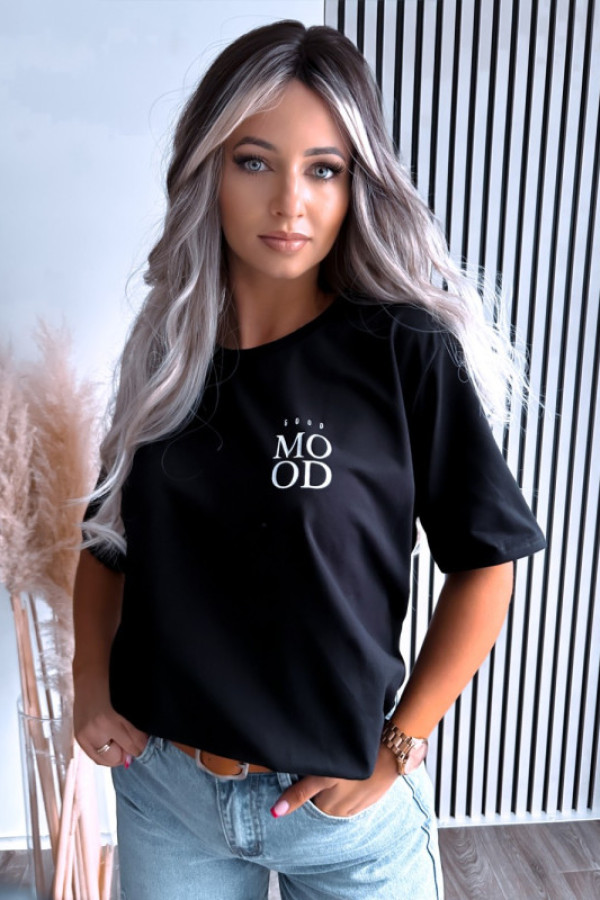 Koszulka good mood czarna