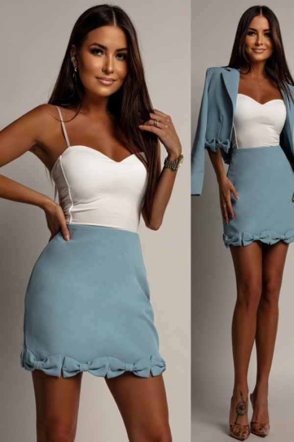 Gorsetowa bluzka top laviel biała