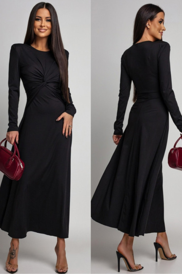 Elegancka sukienka maxi pelonia czarna