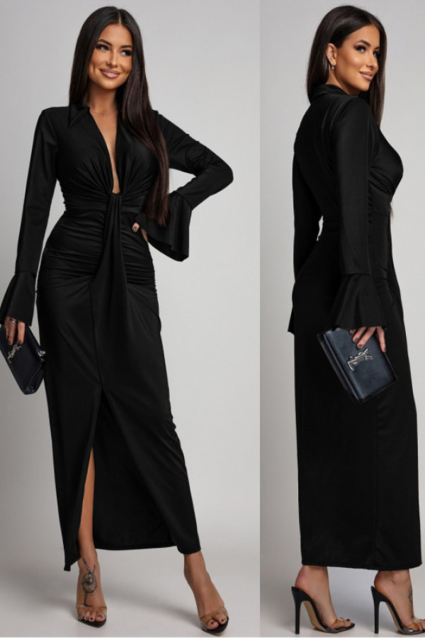 Elegancka sukienka maxi ramiria czarna