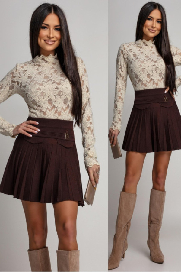 Koronkowa bluzka avionela beżowa