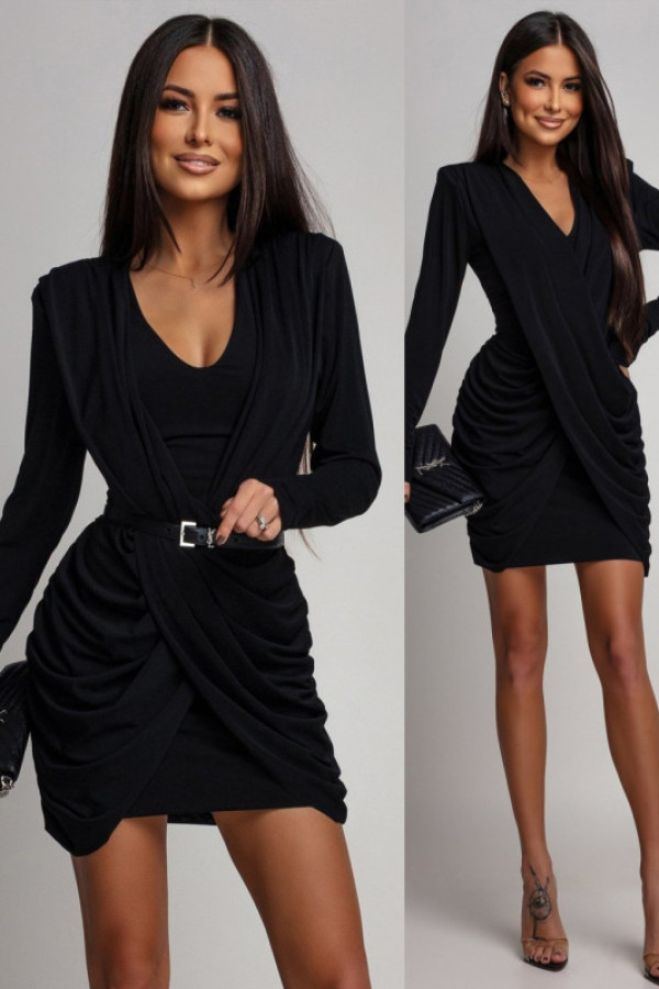 Elegancka sukienka mini delianne czarna