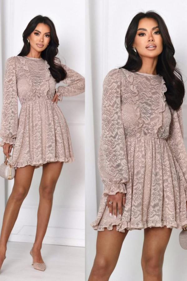 Koronkowa sukienka primolia beżowa