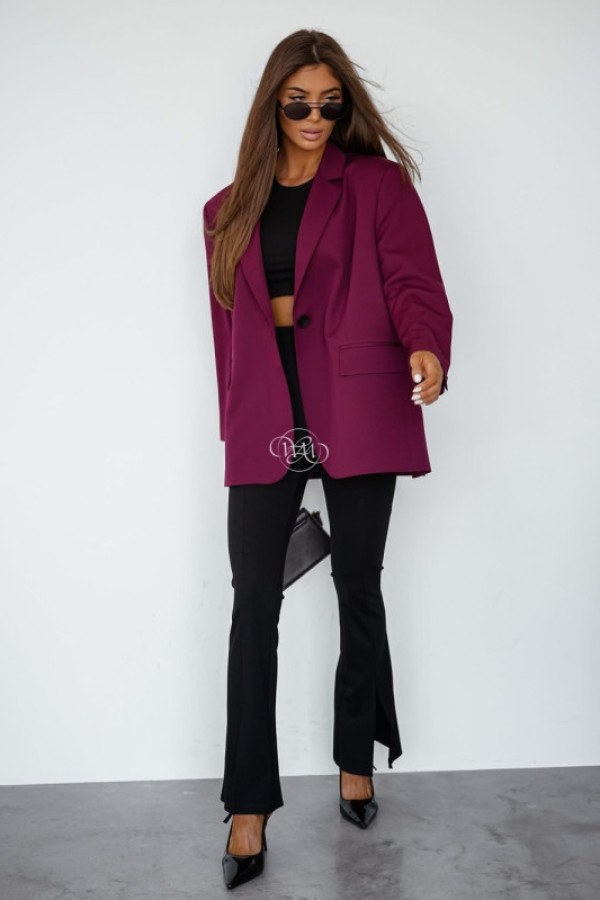 Marynarka darling bordowa