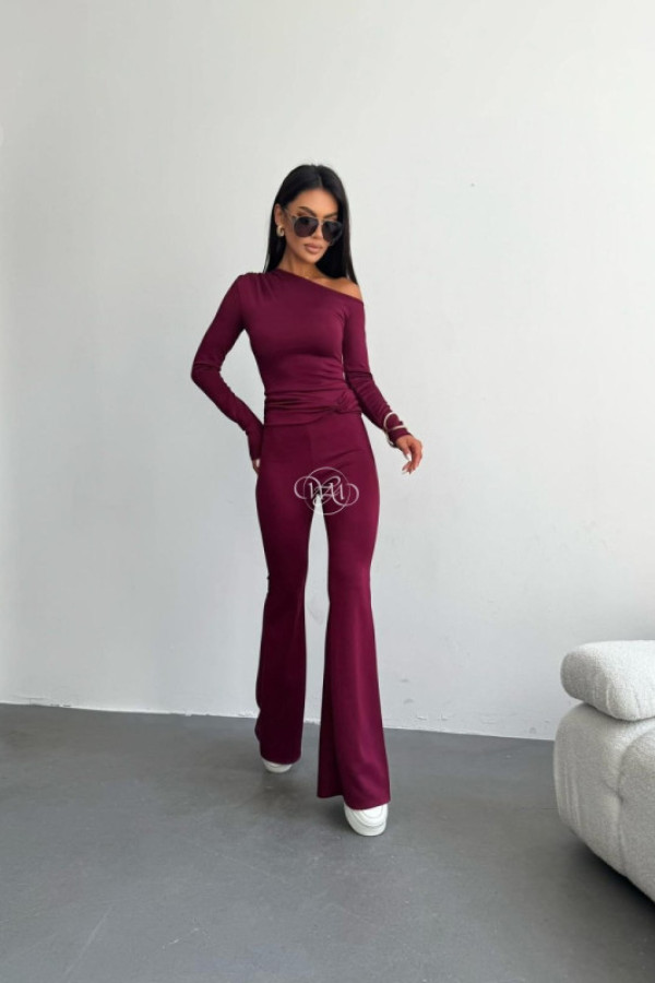 Spodnie forster bordo