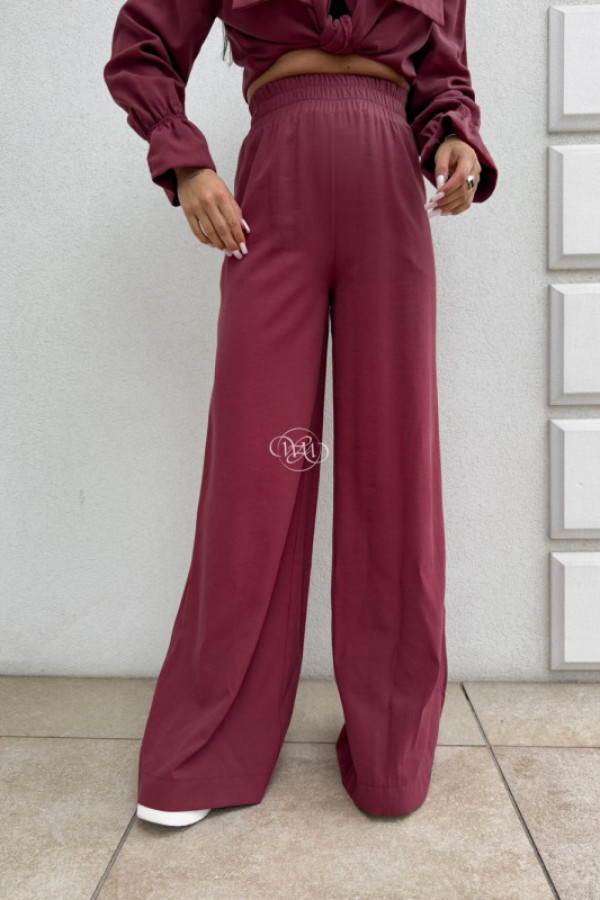 Spodnie szwedy - bordowe