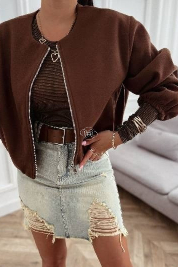 Kurtka/bomberka malmo czekolada