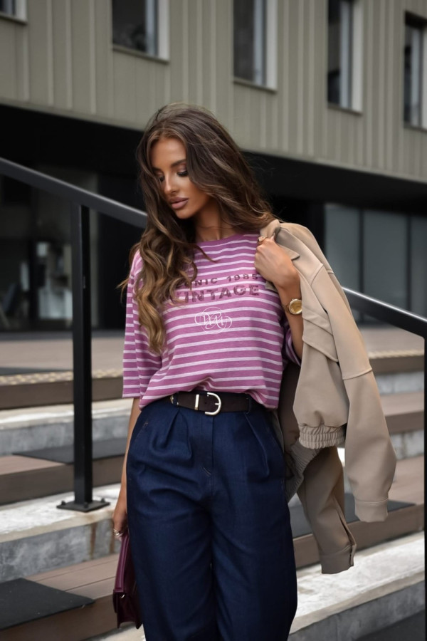 Sweterek milano vintage w paski