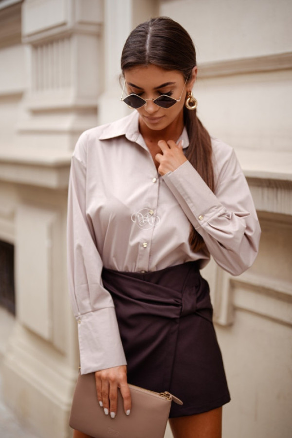 Koszula mila oversize beżowa