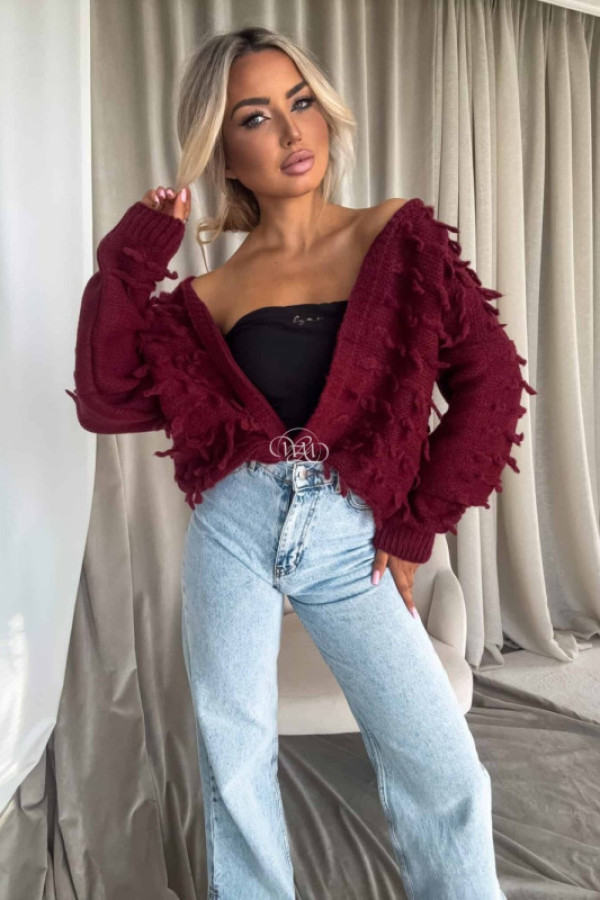 Sweter lizzy – bordowy