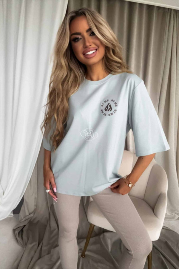 T-shirt premium - szałwiowy