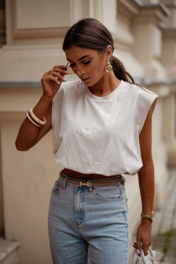 Bluzka perfonce biała/ecru