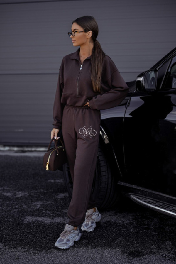 Komplet dresowy chillow czekolada