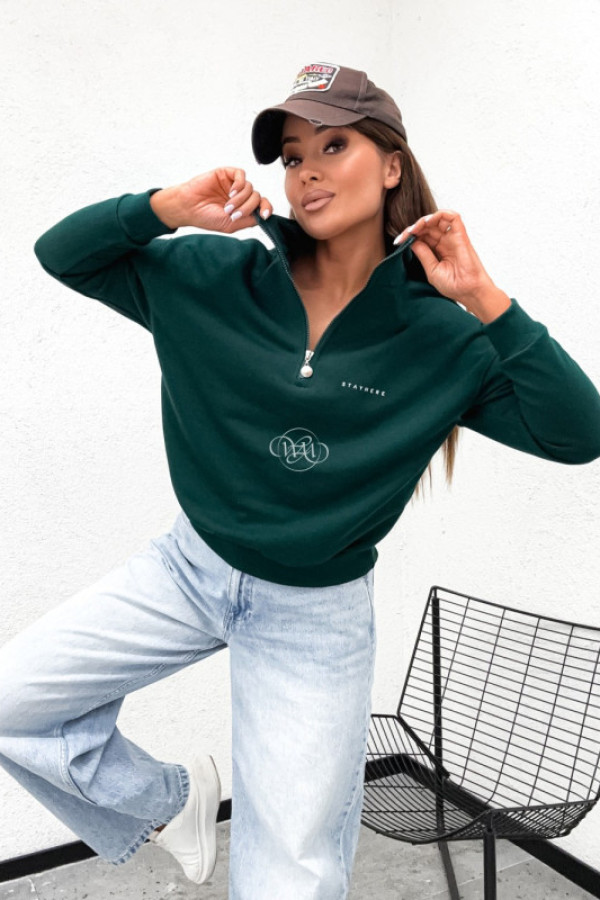 Bluza mertis butelkowa zieleń