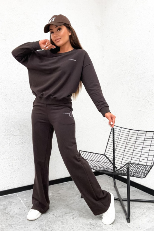 Spodnie quezon czekoladowe