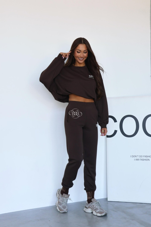 Komplet dresowy classic czekoladowy