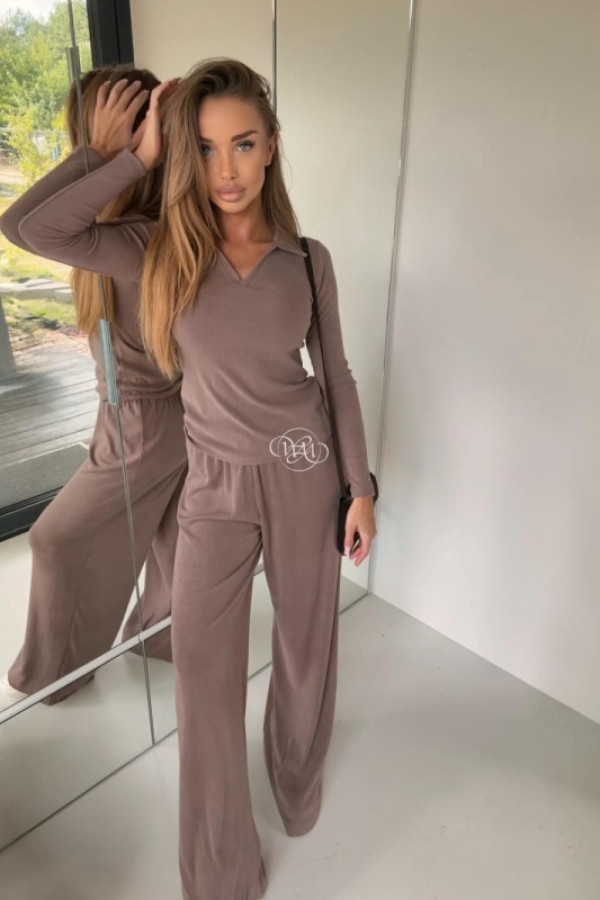 Komplet sweterkowy paola mocca