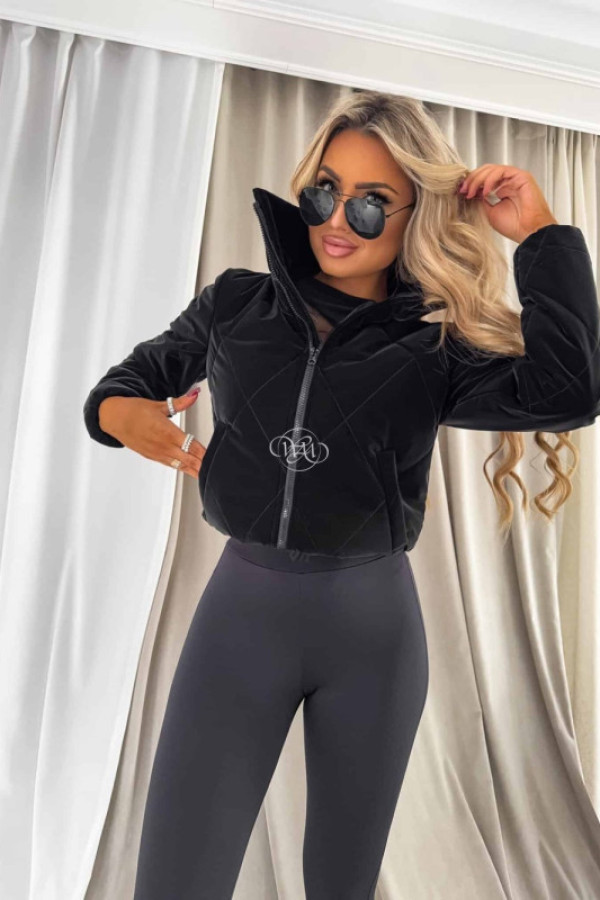 Kurtka veste ii – czarno-różowa