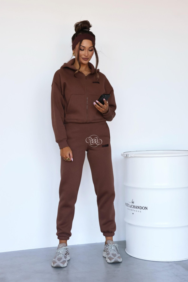 Komplet dresowy monako czekoladowy