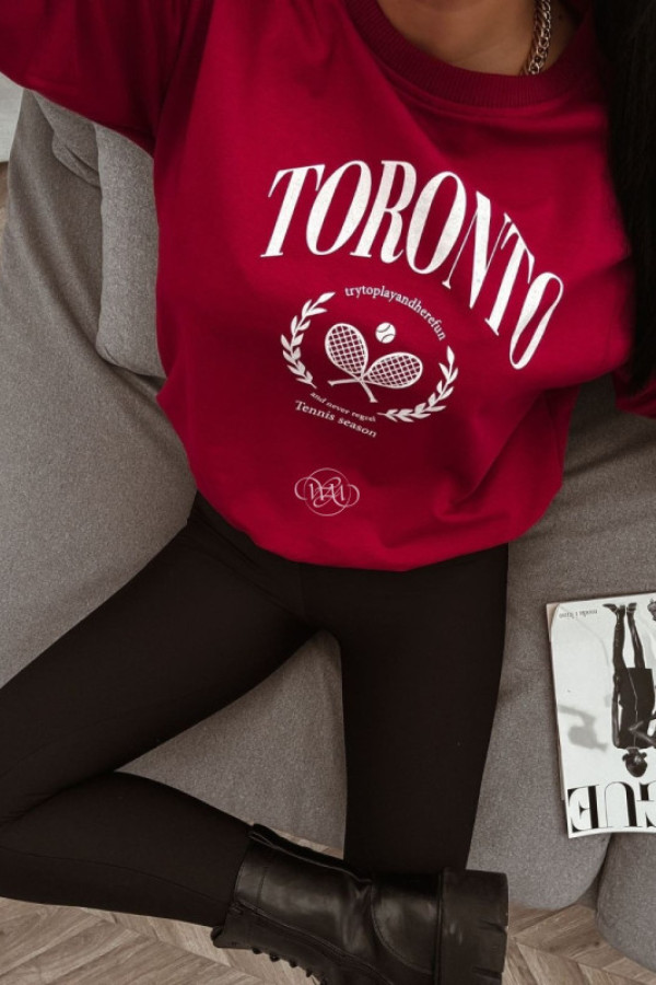 Bluza toronto bordowa