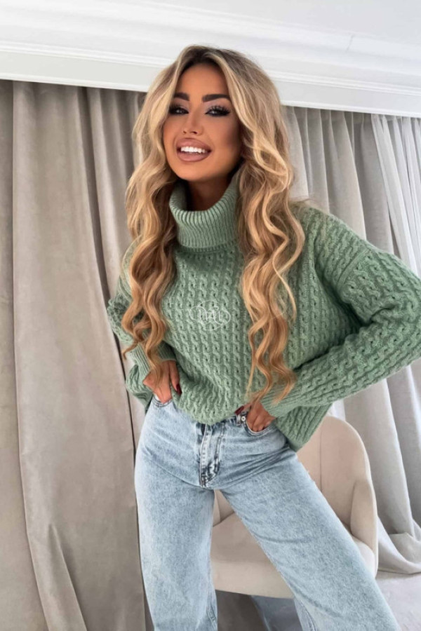 Sweter golf inko - matcha