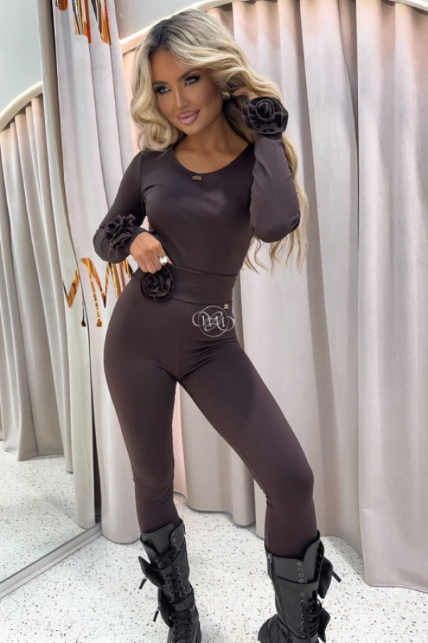 Legginsy rosa czekoladowe