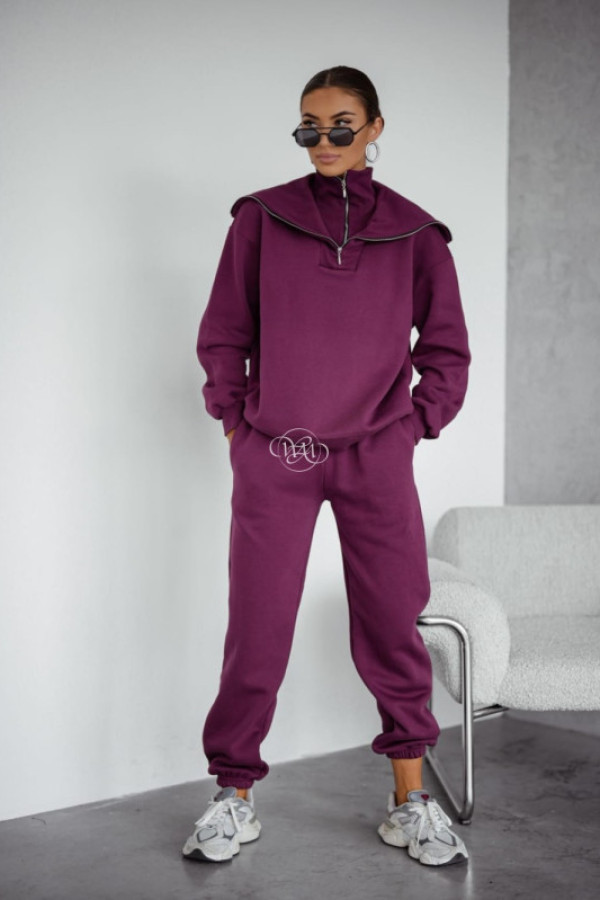 Spodnie dresowe magnum śliwka