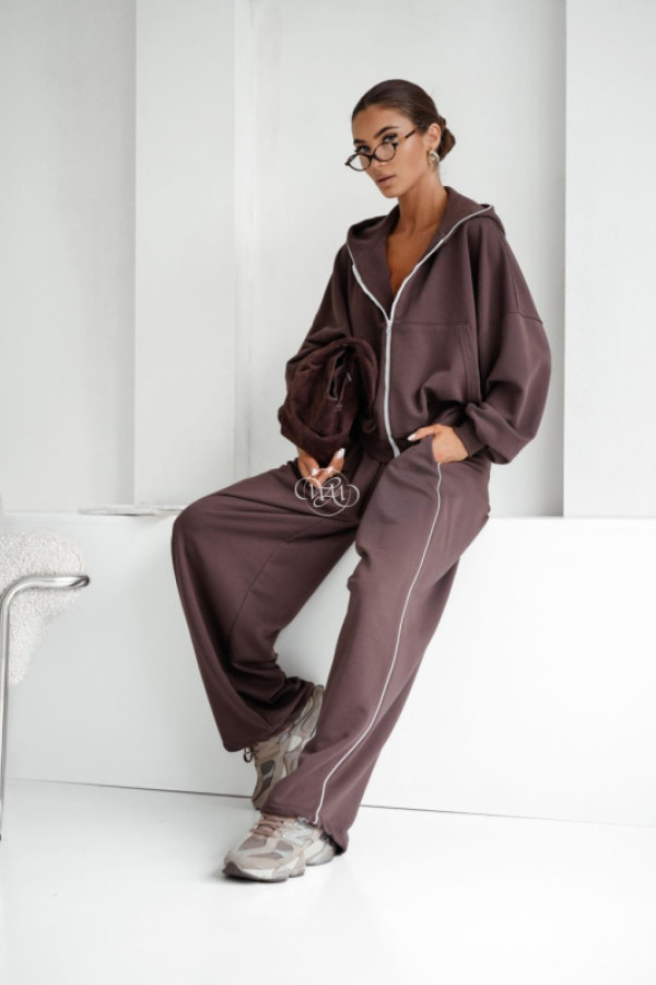 Komplet dresowy fargo czekoladowy