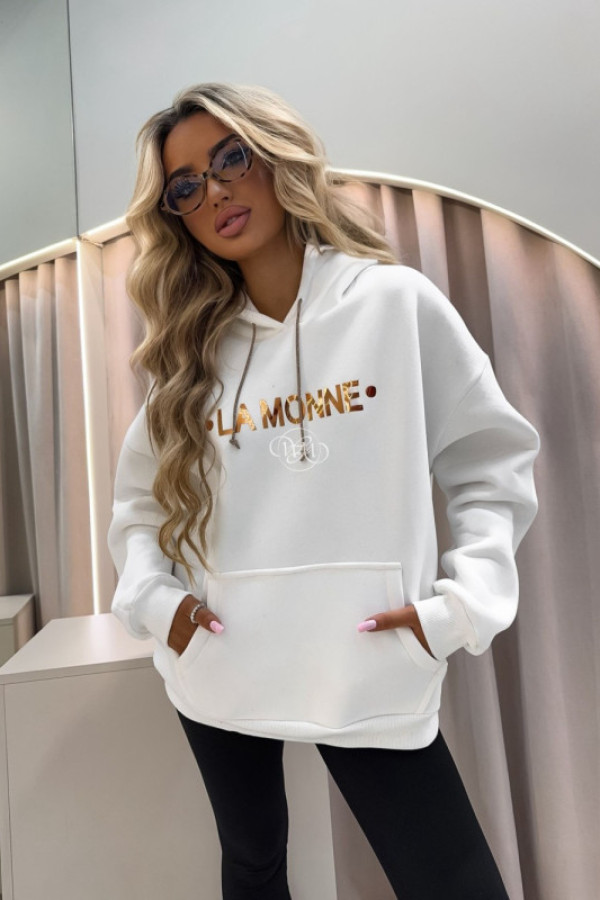 Bluza shine biała/ecru