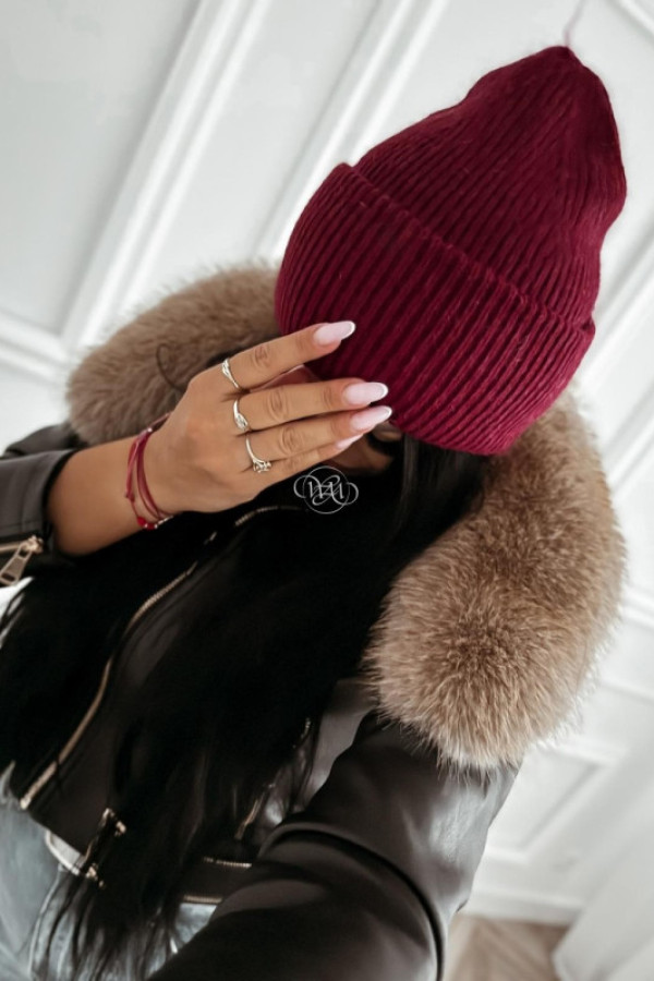 Czapka classic bordowa