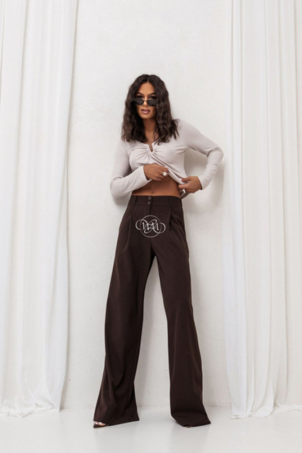 Spodnie nelly czekolada