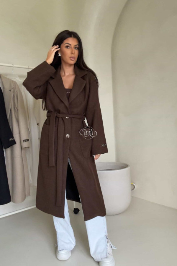 Płaszcz boss – czekoladowy