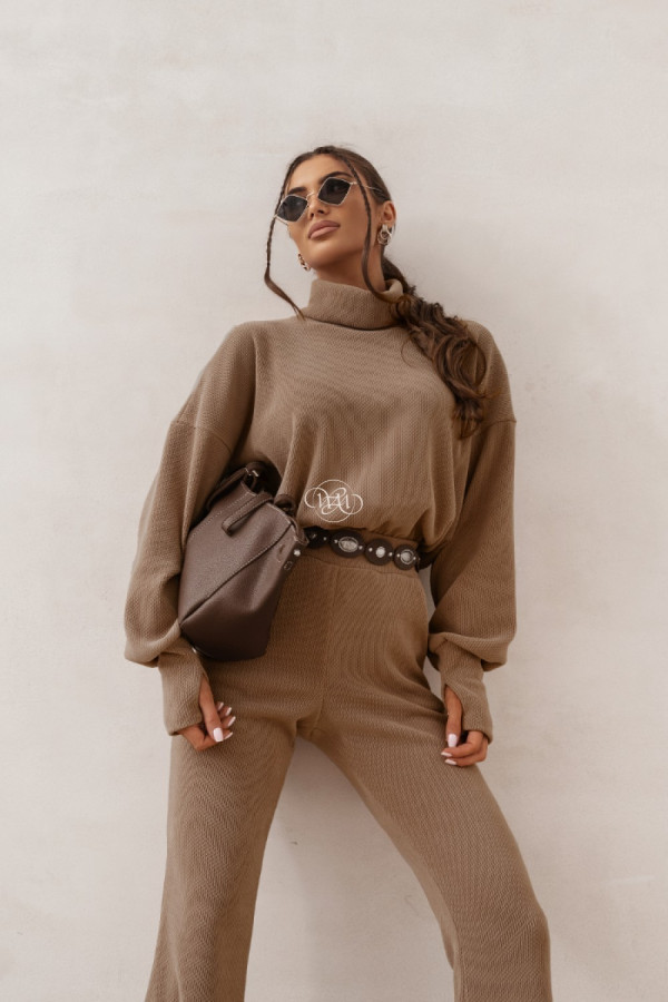 Komplet priah - ciemny beż