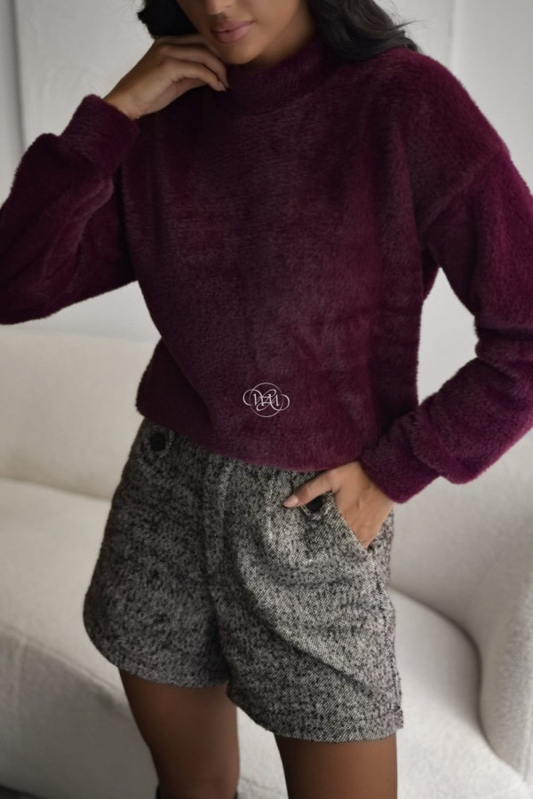 Sweterek milano soft bordo