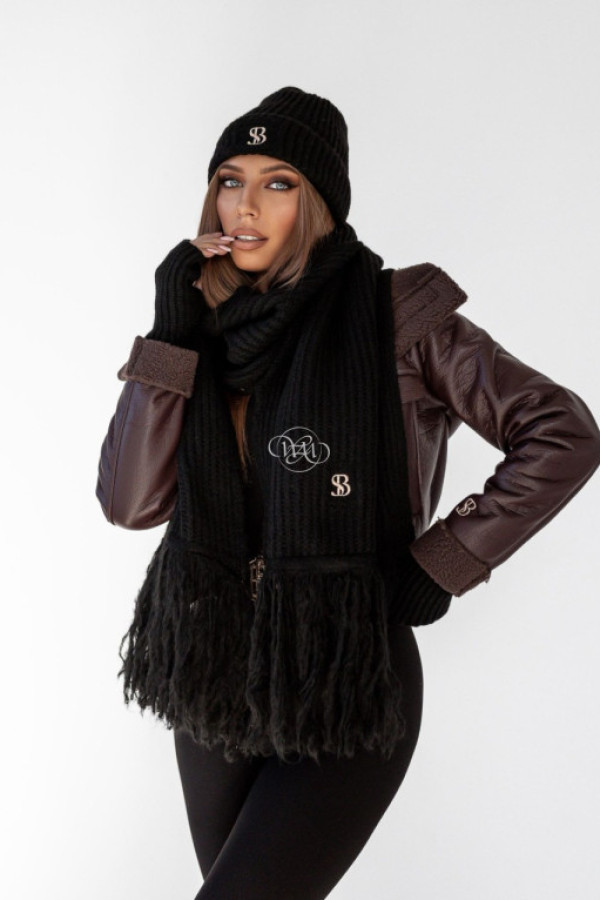 Komplet trio czarny