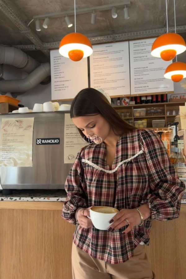 Koszula walle czerwona kratka multikolor