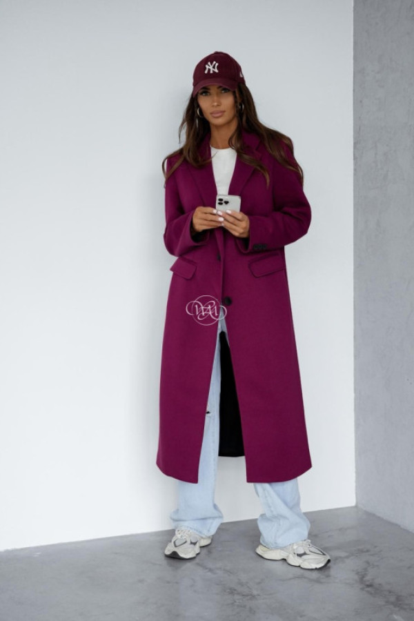 Płaszcz west burgund