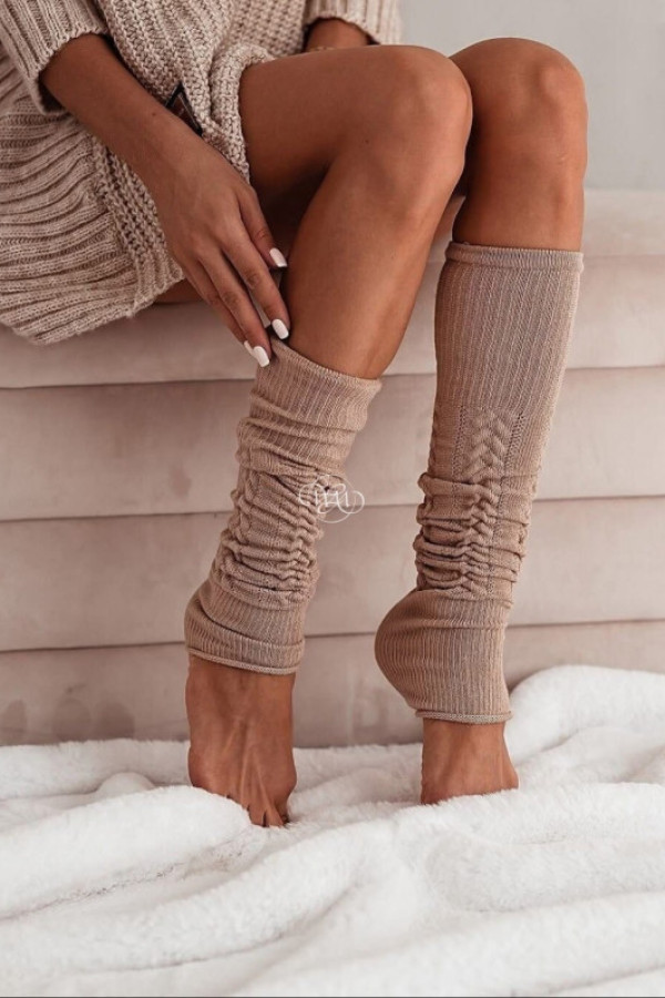 Podkolanówki ocieplacze venus mocca