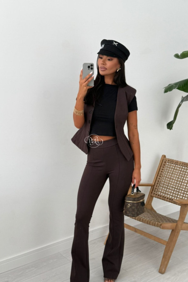 Spodnie daren czekoladowe