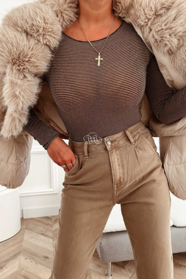 Bluzka lio z kaszmirem paseczki shine