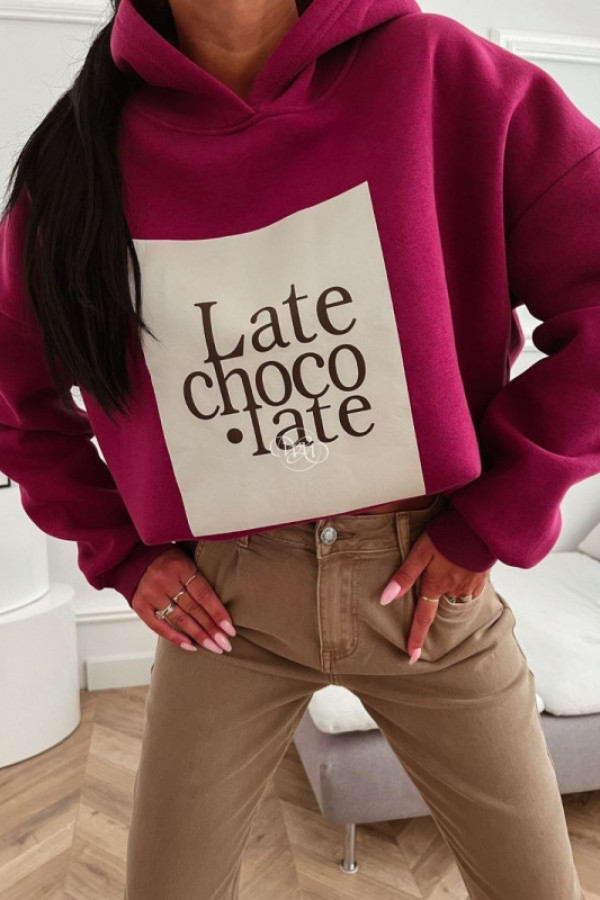 Bluza late chocolate bordowa