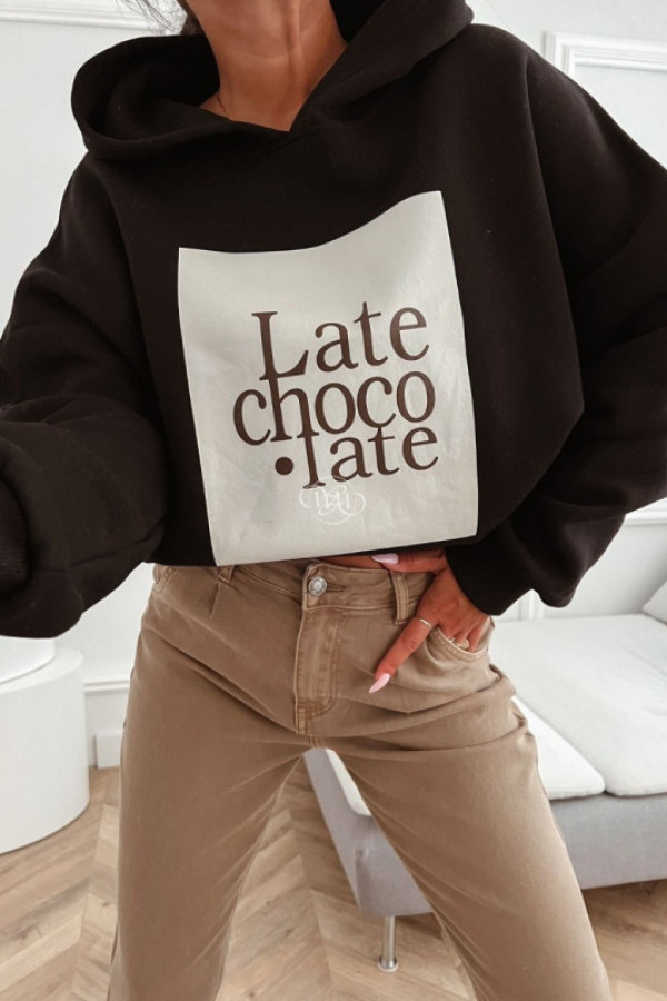 Bluza late chocolate czarna