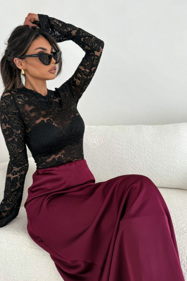 Bluzka bali koronka czarna